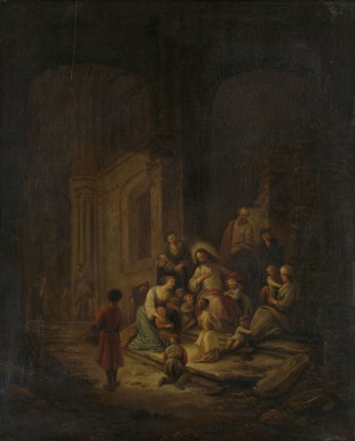 Kristus velsigner de små børn af Jacob de I Wet