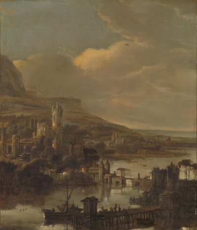 Udsigt over floden af Jacob de Wet (I) (attributed to)