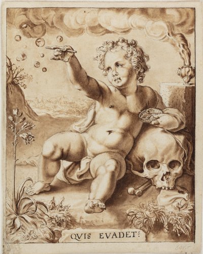 Allegori på forgængelighed. Homo Bulla af Jacob de Wit