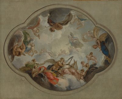 Allegory of the Arts, 1742. af Jacob de Wit