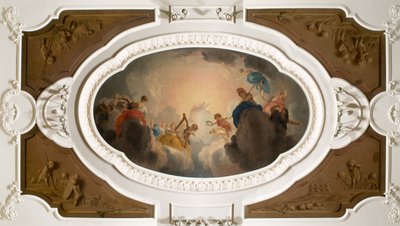 Apollo omgivet af de ni muser af Jacob de Wit