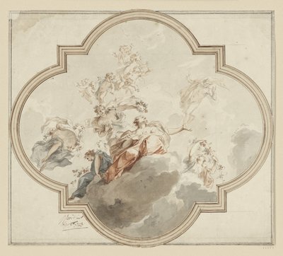 Loftsdesign. Zephir og Flora af Jacob de Wit