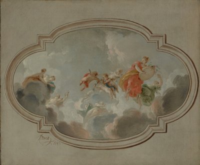 Flora og Zephyr, 1743. af Jacob de Wit