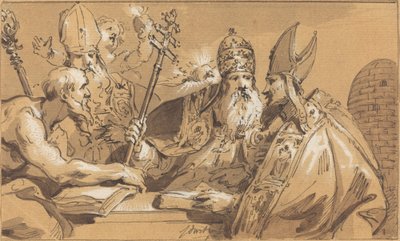 Kirkens fire fædre af Jacob de Wit