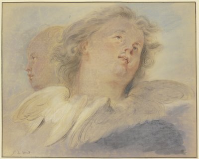 To englehoveder af Jacob de Wit