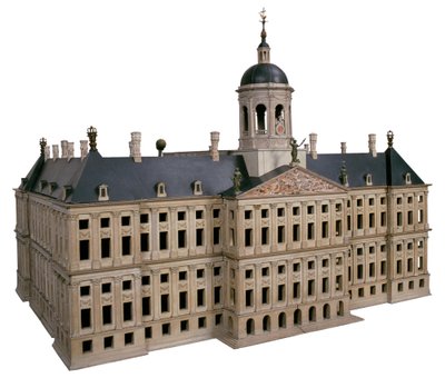 Model af det nye rådhus på Dam af Jacob van Campen