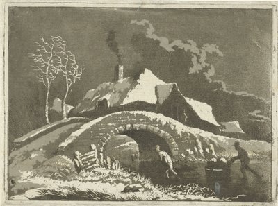 vinterlandskab af Jacob van Kouwenhoven