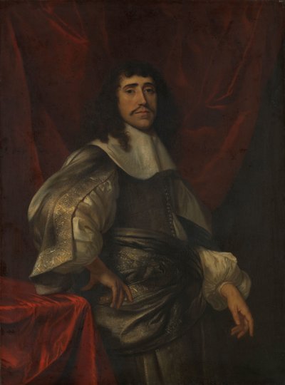 Portræt af en mand, menes at være Christoffel van Gangelt, Lucretia Boudaens anden mand af Jacob van Loo (attributed to)