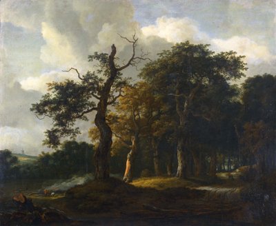 Stierne i egeskoven af Jacob van Ruisdael
