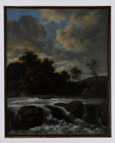 Landskab med vandfald af Jacob van Ruisdael