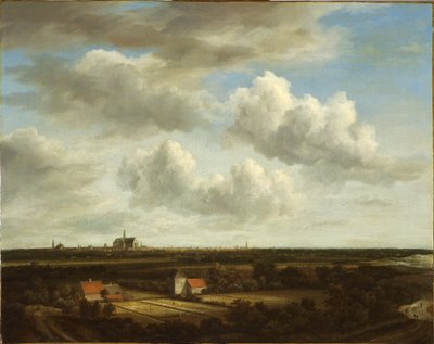 Udsigt over blegemarker nær Haarlem af Jacob van Ruisdael