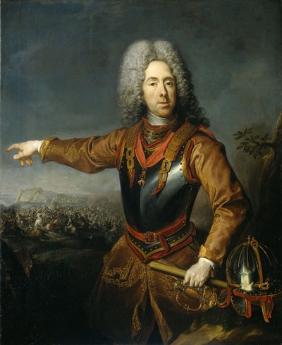 Portræt af Prins Eugen af Savoyen 1663-1736, 1718 af Jacob van Schuppen