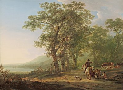 Figurer i et skovlandskab af Jacob van Strij