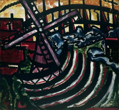 Den hollandske mølle, 1916. af Jacoba Berendina van Heemskerck van Beest