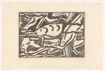 Komposition XIII (original titel) af Jacoba van Heemskerck (signed by artist)