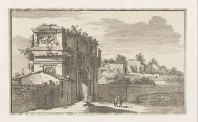 Konstantinbuen i Rom Udsigt over Rom (serietitel) La Galerie agreable du mond (...) divisée en LXVI tomes...Cette partie comprend le Rome moderne (serietitel) Magesyn der Italiaense bygninger (serietitel) af Jacobus Baptist