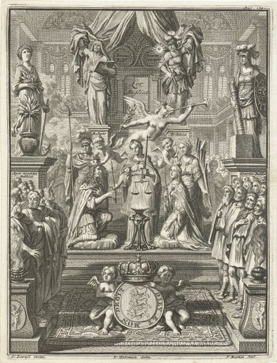 Kroning af William III og Mary Stuart, 1689 af Jacobus Baptist