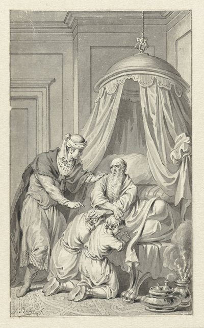 Jakob velsigner Manasse og Efraim af Jacobus Buys