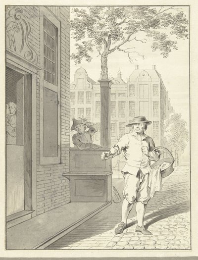 Scene fra Pefroen med fårehovedet af Jacobus Buys