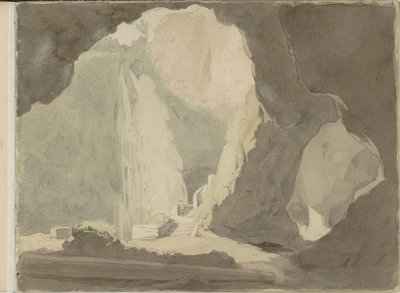 Vandfald i Tivoli af Jacobus Everhardus Josephus van den Berg