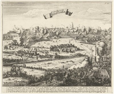 Belejring af Groningen, 1672 Belejring af Groningen (titel på objekt) af Jacobus Harrewijn