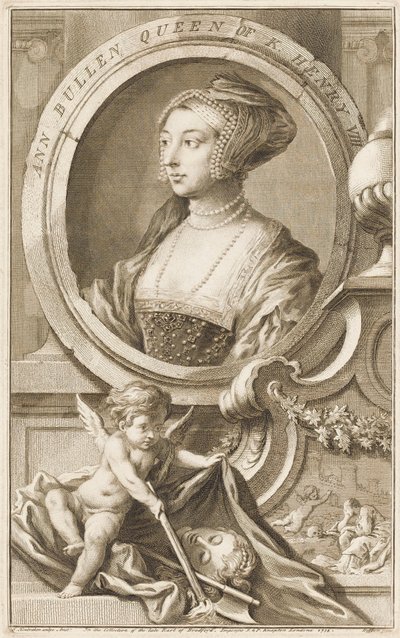 Anne Boleyn (f. 1536) af Jacobus Houbraken