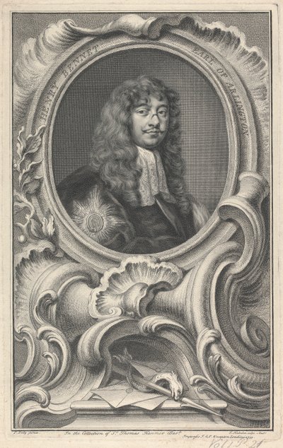 Henry Bennet, 1. jarl af Arlington af Jacobus Houbraken