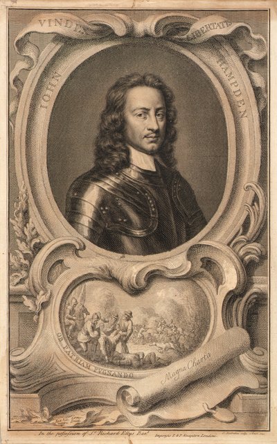 John Hampden af Jacobus Houbraken