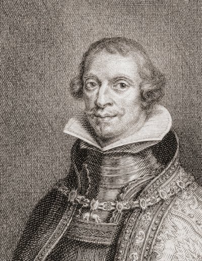 Kong Filip IV af Spanien, Felipe IV, Portræt (gravering) af Jacobus Houbraken