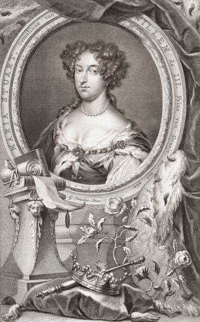 Mary II af Jacobus Houbraken