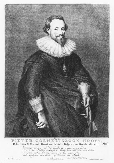 Pieter Corneliszoon Hooft af Jacobus Houbraken