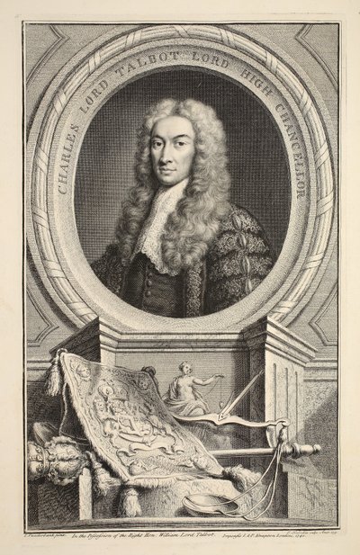 Portræt af Charles, Lord Talbot, illustration fra 