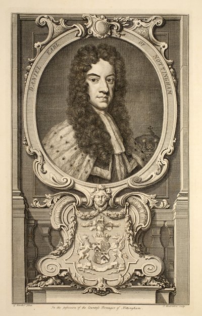 Portræt af Daniel, jarl af Nottingham, illustration fra 