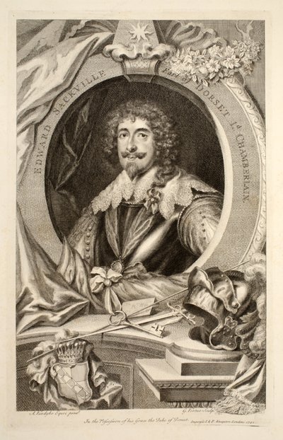 Portræt af Edward Sackville, illustration fra 