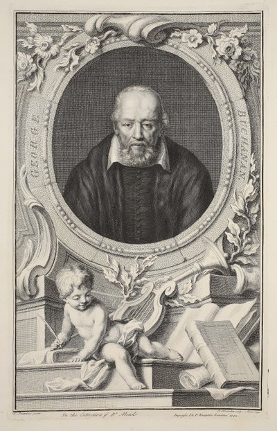 Portræt af George Buchanan, efter Frans Pourbus, illustration fra 