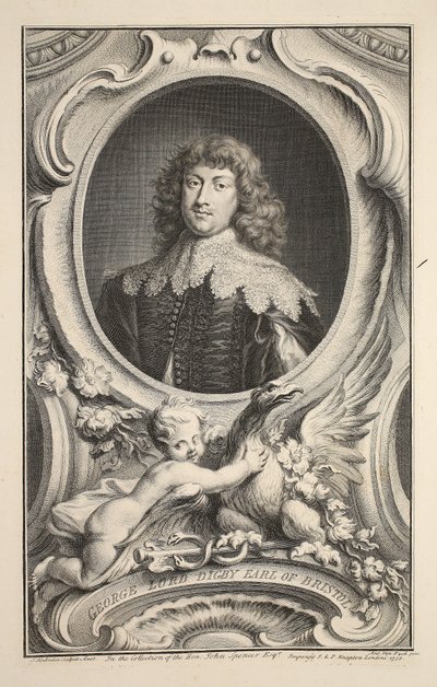 Portræt af George, Lord Digby, Earl of Bristol, illustration fra 