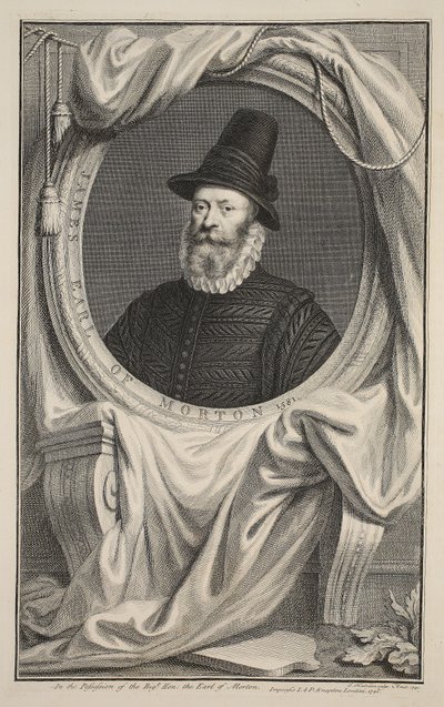 Portræt af James, Earl of Morton, illustration fra 