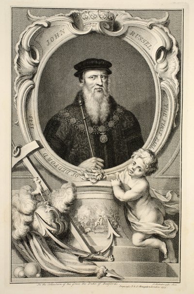 Portræt af John Russell, illustration fra 