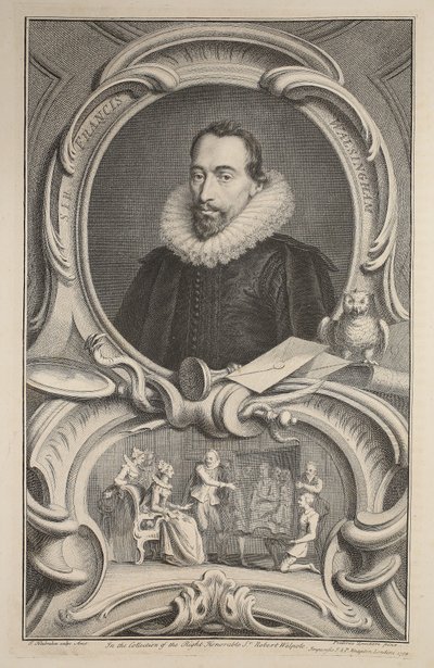 Portræt af Sir Francis Walsingham, illustration fra 