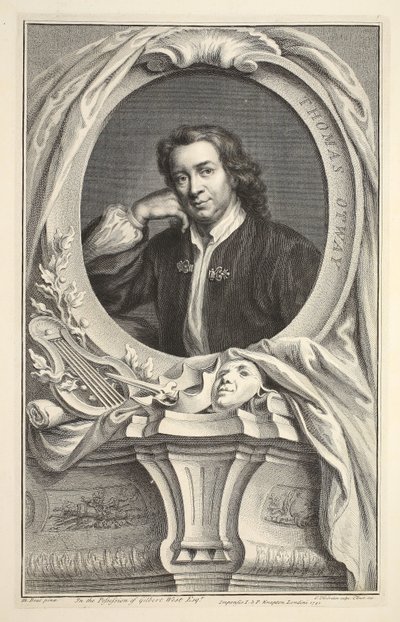 Portræt af Thomas Otway, illustration fra 