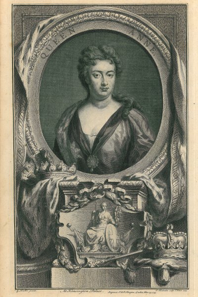 Queen Anne af Jacobus Houbraken