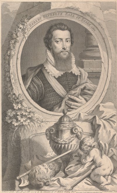 Robert Devareux, 2. jarl af Essex af Jacobus Houbraken
