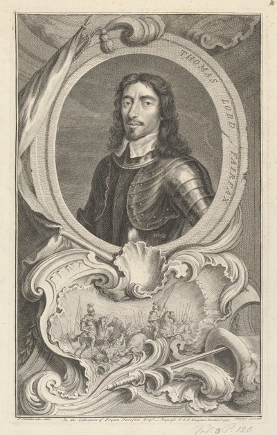 Thomas Fairfax, 3. Lord Fairfax af Cameron af Jacobus Houbraken