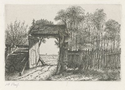 Åben gårdport af Jacobus Ludovicus Cornet