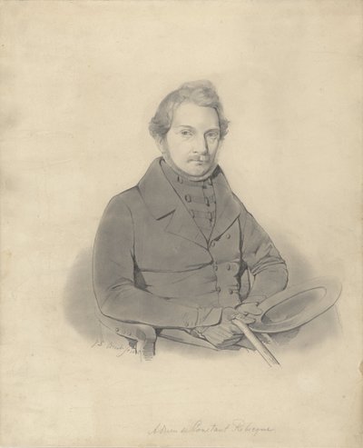 Portræt af Adrien Baron de Constant Rebecque af Jacobus Ludovicus Cornet