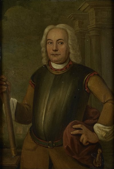 Portræt af Johannes Thedens, generalguvernør for det hollandske ostindiske kompagni af Jacobus Oliphant