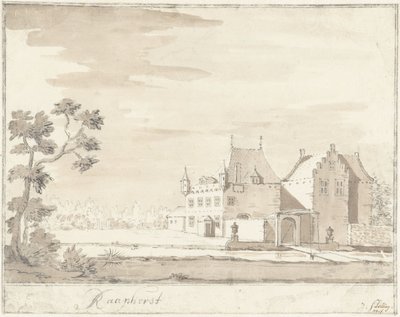 Raaphorst Slot nær Wassenaar Raaphorst (titel på objekt) af Jacobus Stellingwerff