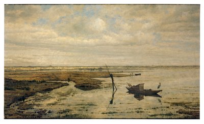 Marsk nær Putte (olie på panel) af Jacobus Vrel or Frel