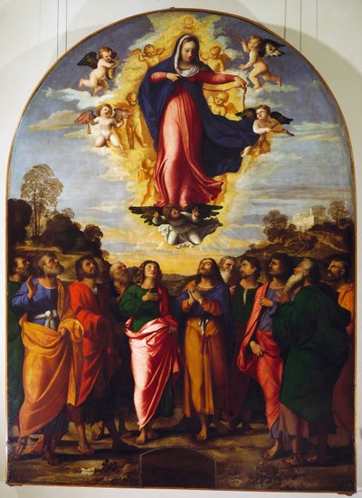 Jomfruens overtagelse af Jacopo (c.1480 1528) Palma