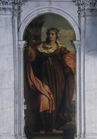 St. Barbara (del af triptykon) af Jacopo (c.1480 1528) Palma